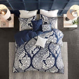 Full/Queen 6 Piece Printed Duvet Cover Set B03597317