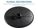 50lbs Water Filled Plastic Umbrella Base Stand, Black 30292267