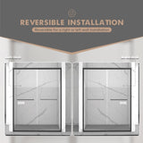 56-60"x70" Aluminum Frame Double Sliding Shower Door,Bypass Bathroom Sliding Door with Premium 5/16" W2011P197883