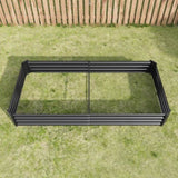 ZNTS Raised Garden Bed Kit - Metal Raised Bed Garden7.6x3.7x0.98ft for Flower Planters, Vegetables Herb 97729335