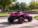 12V Ride on ATV, 4 Wheeler Kids with Dual Motors, Soft Start, Battery Display, Music & Lights, 45111702