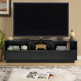63" Mid-Century Modern TV Stand for TVs up to 75", Thick Sturdy Farmhouse Entertainment Cabinet, W1801P291993