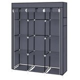 ZNTS 67" Portable Closet Organizer Wardrobe Storage Organizer with 10 Shelves Quick and Easy to Assemble 09015276