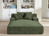 Oversized Chaise Lounge Chair Indoor, Corduroy Upholstered Modern Sofa Couch,No Assembly W2339P323759