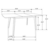 Natural Walnut Rectangular Dining Table B062P145455