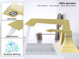 2-Handle Heavy Duty Bathroom with Drain and Supply Kits, Modern Style Lavatory Deck Mounted 59492495