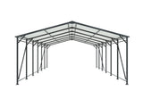12*32 FT Carport, Heavy Duty Carport with Galvanized Steel Roof and Frame, Metal Carport Large W540P478292