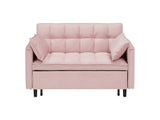 Modern velvet sofa, sofa pull-out bed, small love seat casual sofa with back, with pillow, pockets, 82640220
