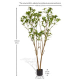 Home iron tree leaves tree bonsai Simulated green plant pot indoor living room home W2945P278471