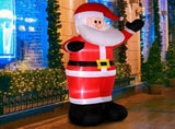 8ft with 4 String Lights Inflatable Garden Santa Claus Decoration 80509806