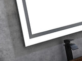 72 x 32 Inch LED Bathroom Mirror, Wall Mounted Vanity Mirror, Anti-Fog, Memory, 3 Colors, Stepless W2287P357207
