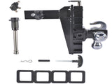 Black Adjustable Trailer Hitch Fits 2.0-Inch Receiver 8" Drop Hitch 08381165