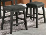 Modern Contemporary Dining Room Furniture Chairs Set of 2 Counter Height Chairs Gray Finish Wooden B01164103