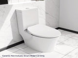Electric Bidet Toilet Seat Adjustable Heated Seat with Dual Control Mode Elongated Smart Toilet Seat 96667333