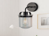 1-Light ll Lamp with Clear Glass ShadeModern ll Sconce Industrial Indoor ll Light Fixture E26 22372514