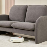 59" Sofa Small Couch for Living Room, Sherpa Fabric Upholstered Sofa Couch, Small W1765P172416