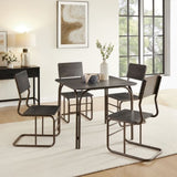 ZNTS 5-Piece Wood Table & 4 Chairs,Modern Dining Table Furniture Set for Home, Kitchen, Dining W2167P168772