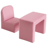 Pink 2-in-1 Convertible Table and Chair Set for Kids, Boys & Girls 39949399