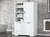 Bathroom Storage Cabinet with Doors and Drawers, Tilt-Out Laundry Hamper, Multiple Storage Space, 81413767