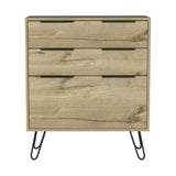 Augusta Dresser, Hairpin Legs, Three Drawers, Superior Top -Light Oak B20091823