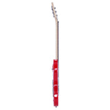 ZNTS Novice Flame Shaped Electric Guitar HSH Pickup Bag Strap Paddle Rocker Cable Wrench Tool Red 29570435