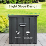 160 Gallon Outdoor Storage Deck Box Waterproof, Large Patio Storage Bin for Outside Cushions, Throw W1859131834