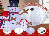 Set of 3 Lighted Snowman Family Christmas Yard Decorations, 4FT 3FT 2FT Pre-lit Pull Up Snowman with 22470567