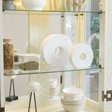 Lighted Glass Curio Display Cabinet,Display Cabinet,Glass Storage Cabinet Glass Wine cabinet Wood W2275P199812