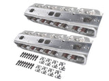 Complete Aluminum Cylinder Heads Fits for SBC Chevy 350 Camaro 190cc 64cc 2.02/1.60-Straight 03848748