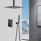 Ceiling Mounted Shower System Combo Set with Handheld and 10"Shower head TH6006-10MB
