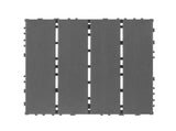 Plastic interlocking decking tiles, 44 packs of terrace decking tiles, 12 inches x 12 inches W5288P452912