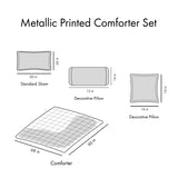 Twin/Twin XL Metallic Printed Comforter Set B03595837