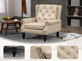 Wood Frame Armchair, Modern Accent Chair Lounge Chair with Sturdy Wood Legs for Living Room Bedroom 48781286