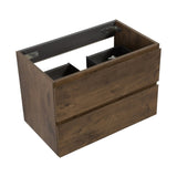 Alice-30W-105,Wall mount cabinet WITHOUT basin, Walnut color, With two drawers, Pre-assembled W1865107123