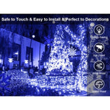 ZNTS Christmas Lights Outdoor, 197 FT 580 LED Christmas Decorations Lights/Waterproof String Fairy Lights 07398829