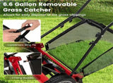 16 Inch Push Lawn Mower with Grass Catcher Bag-Red 67275358