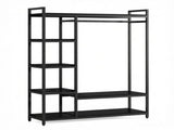 Freestanding Wardrobe Organizer with 6 Shelves & Hanging Rod 39375687