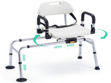 Sliding Shower Chair , 4-Position Swivel Seat & Left-Right Slide, 300LBS Capacity 29678613