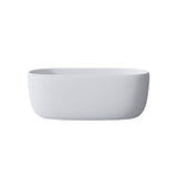 51'' Freestanding Bathtub Resin Stone Soaking Bathtub Solid Surface Modern Tubs with Overflow and W2753P191225