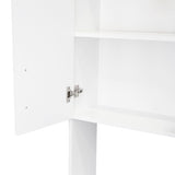 Linden 76,8" Tall Two Double Door Cabinet Kitchen Pantry with Hutch and Five Shelves, Microwave B070P264145
