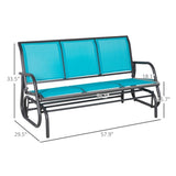 Outdoor courtyard seats for 3 people-Blue 50707601