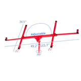 ZNTS Drywall Panel Lifter Drywall Panel hoist Jack Lifter Jack Rolling Caster Panel Hoist 11ft red W167683066