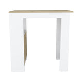 Stirling Kitchen Island with 1-Door Cabinet Push to open System and Side Shelves B200P188868
