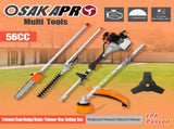8 in 1 Multi-Functional Trimming Tool, 56CC 2-Cycle Garden Tool System with Gas Pole Saw, Hedge W46561889