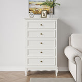 5 Drawer Dresser for Bedroom, Modern Storage Closet Cabinet Organizerwith Solid Wood Legs and B082P232950