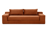 Memory Foam Cloud Loveseat Sofa, 2 in 1 Convertible Folding Couch Bed, No Assembly Compressed W2677P395124