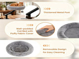 Gray ClampOn Desk Cat Bed Perch, 360&deg Rotatable Elevated Cat Bed with Removable Faux Fur Cover & 17317024