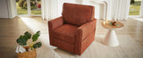 360&deg Swivel Chair Accent Barrel Armchair Swivel Sofa Chair with Side Pockets for Living Room, N719P283037J