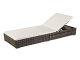 Outdoor Leisure Rattan Furniture Pool Bed / Chaise -Grey 69458607