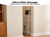6-Step Folding Aluminum Ladder, 330 lbs Capacity, Lightweight with Anti-Slip Steps & Handrail 19895040